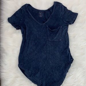 3 for $30 - Navy Me To We Peaks And Valleys Scoop Neck T-Shirt